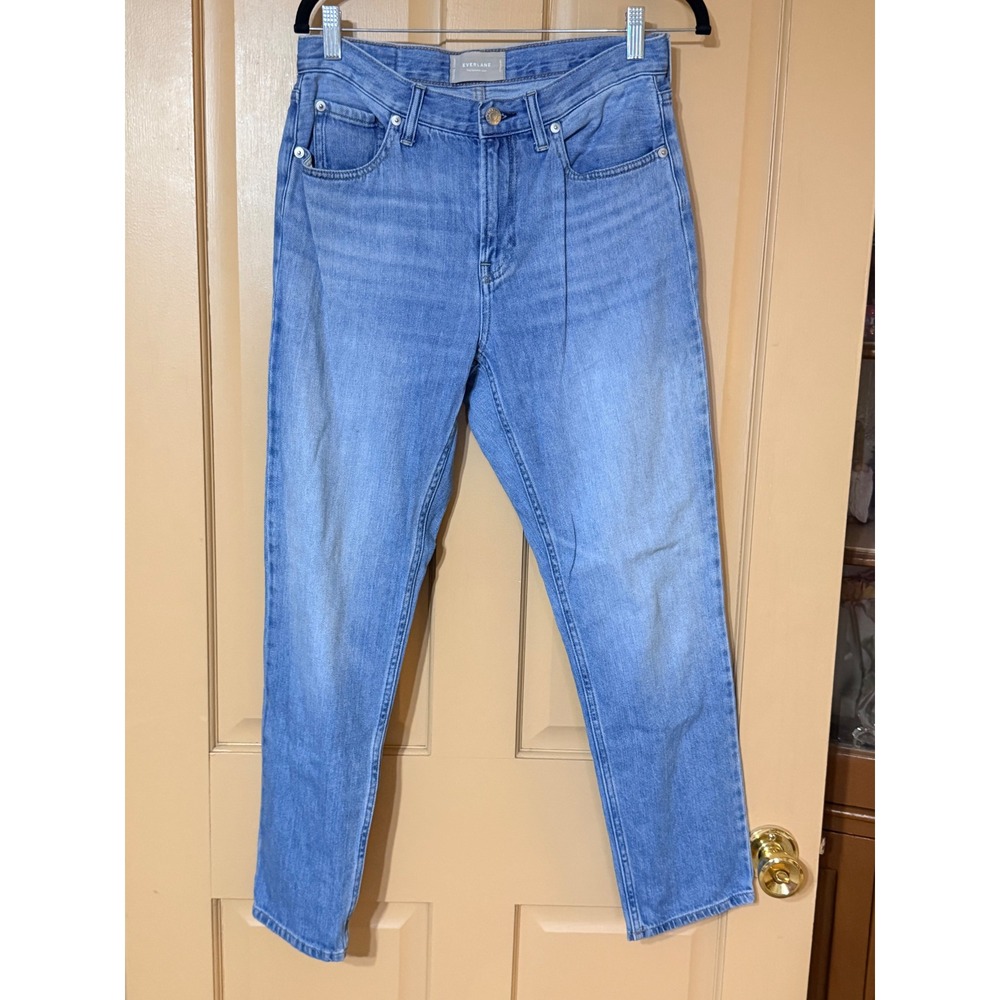 Everlane The Summer Jean Light Wash Blue High Rise Straight Leg Denim 27 Regular